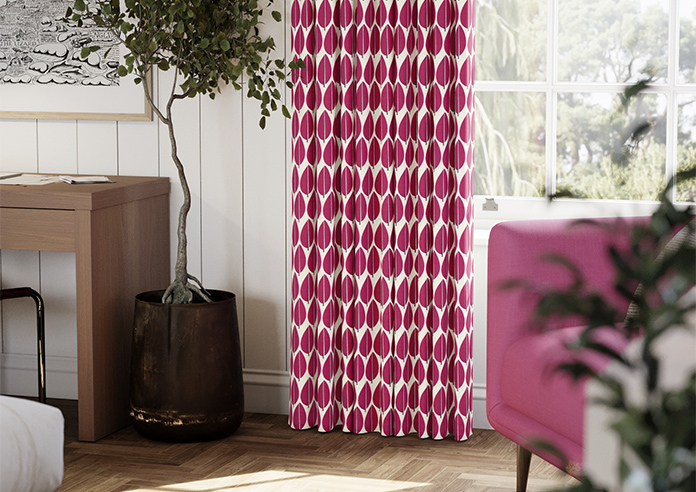 Lazza, Cerise - Made to Measure Curtains - Image 5